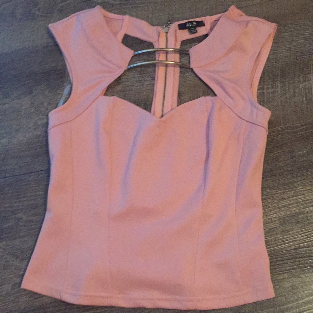 Pink crop tops